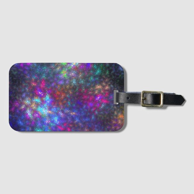 Galactic Mosaic Luggage Tag (Front Horizontal)