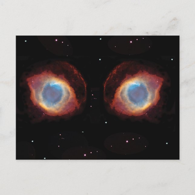 Galactic Nebula Eyes Postcard (Front)