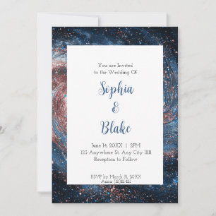 Galactic Nebula Wedding Invitation