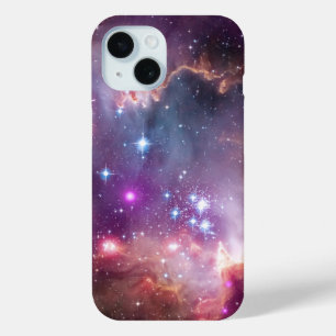 Galactic Outer Space Purple Nebulae iPhone 15 Case