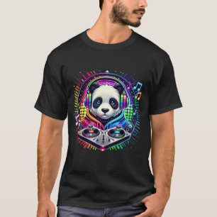  Galactic Panda DJ - Cyberpunk Music Vibes Merch T-Shirt