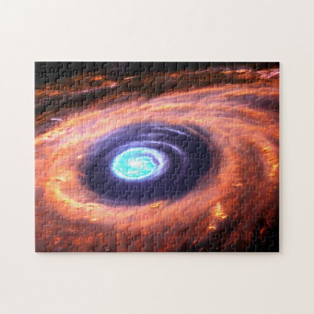 Galactic purple spinning blackhole space skyscape jigsaw puzzle (Horizontal)