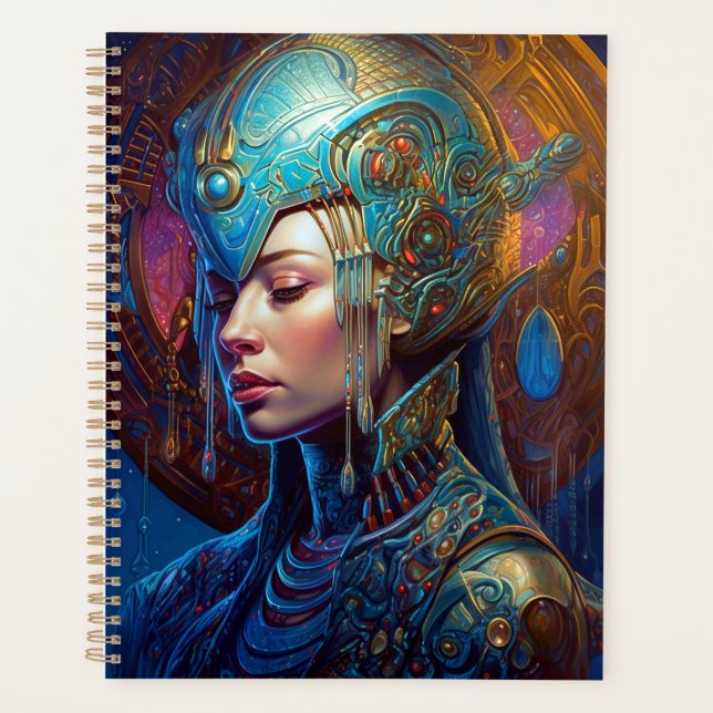 Galactic Queen Science Fiction Fantasy Art Planner (Front)