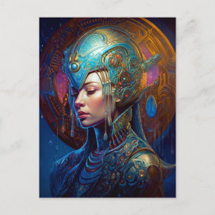 Galactic Queen Science Fiction Fantasy Art Postcard