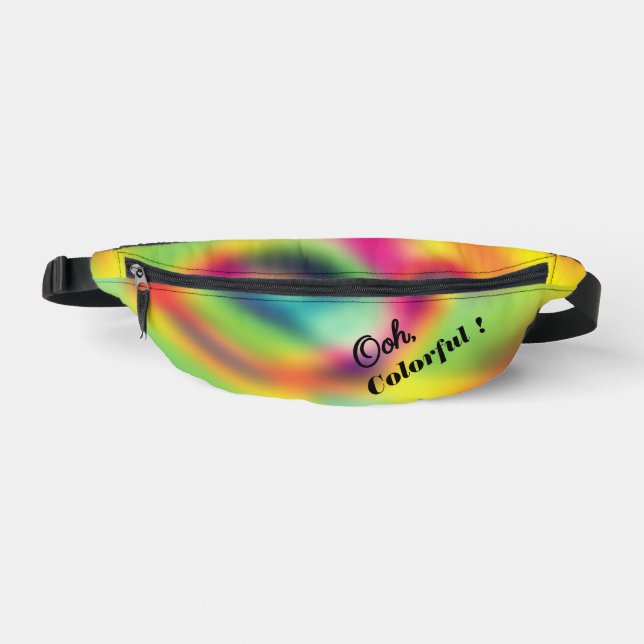 Galactic Rainbow Swirl Bum Bags (Front)