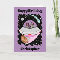 Galactic Road Trip 2018 Birthday Card