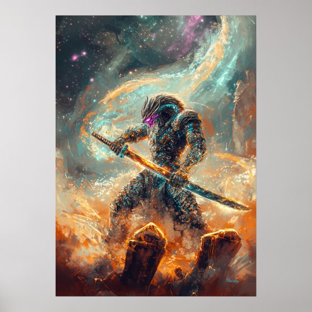 Galactic Ronin – The Cosmic Blade Poster (Front)