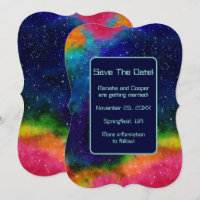 Galactic Sci-Fi Wedding Save The Date