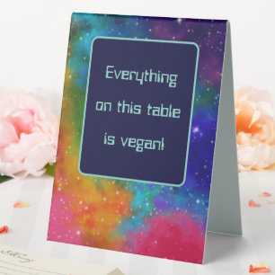 Galactic Sci-Fi Wedding Vegan Food