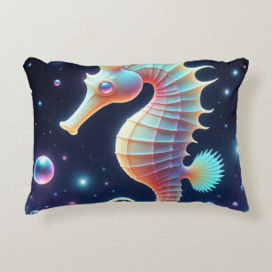 Galactic Seahorse  Decorative Cushion