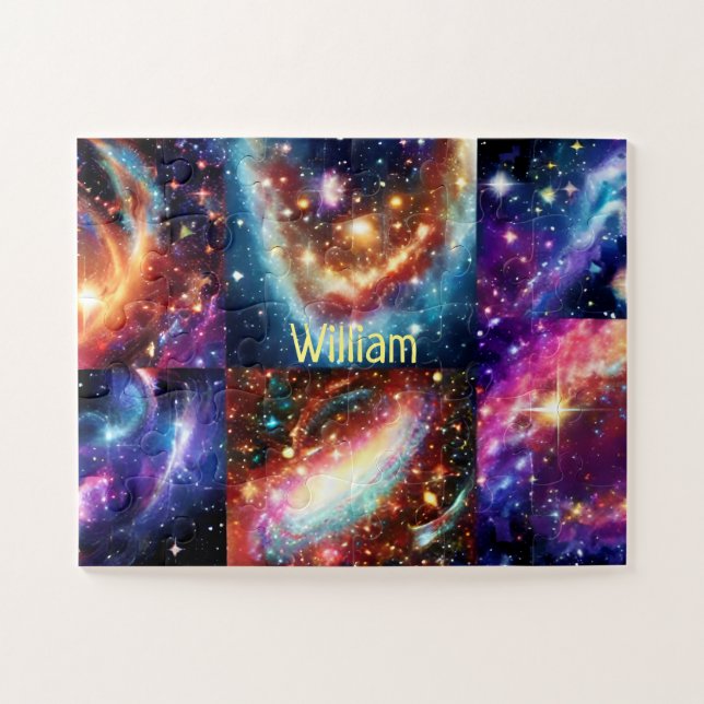 Galactic Stars and Outer Space Fun Jigsaw Puzzle (Horizontal)