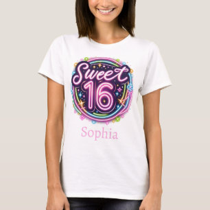 Galactic Sweet 16 - Customisable Birthday T-Shirt