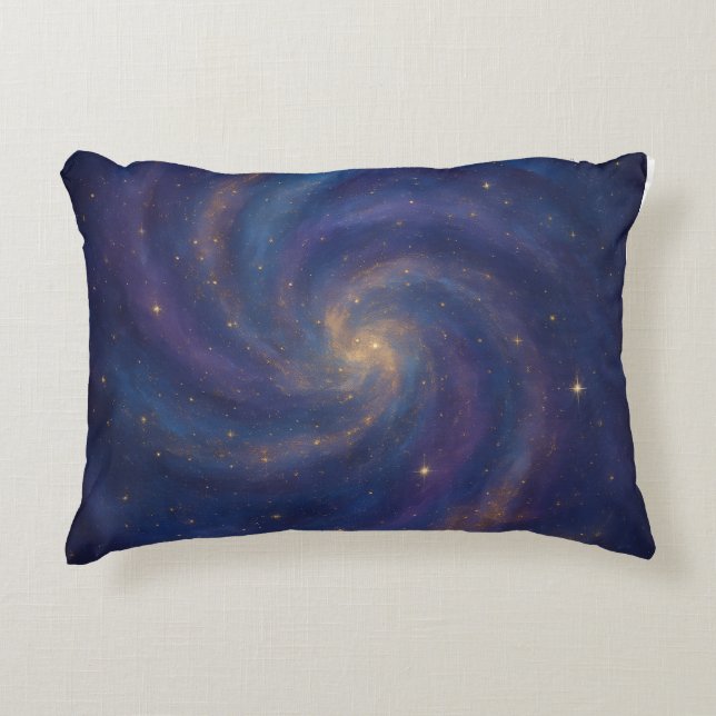 Galactic Swirl Decorative Cushion (Front)