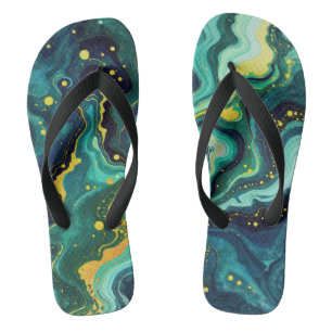 Galactic Swirls in Vivid Colors 2 Thongs