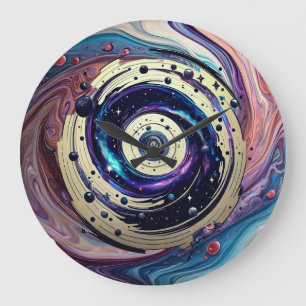 Galactic Tapestry Large Clock