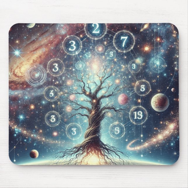 Galactic Tree of Life Mouse Pad (Front)