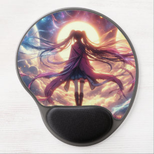 Galactic Twilight: Whispers of the Cosmos Gel Mouse Pad