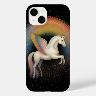 Galactic Unicorn Rainbow Colored Stars Deep Space Case-Mate iPhone 14 Case