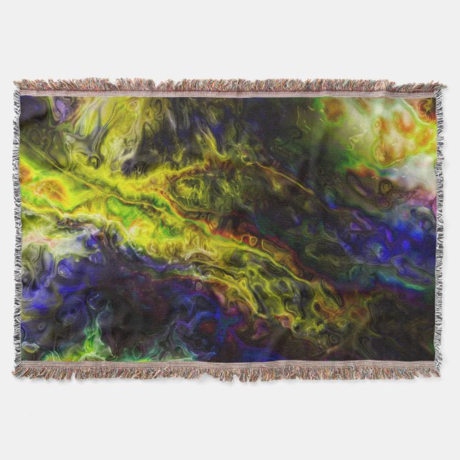 Galactic Vapours Throw Blanket (Front)