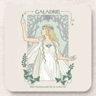 Galadriel Light of Valinor Graphic Coaster