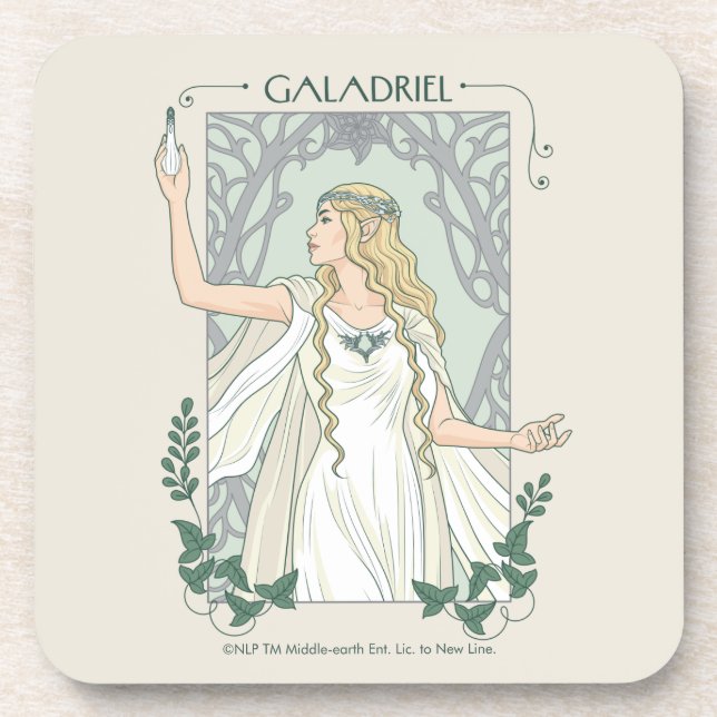 Galadriel Light of Valinor Graphic Coaster (Front)