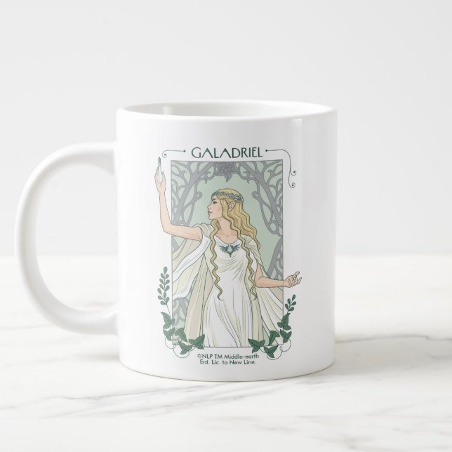 Galadriel Light of Valinor Graphic Large Coffee Mug (Left)