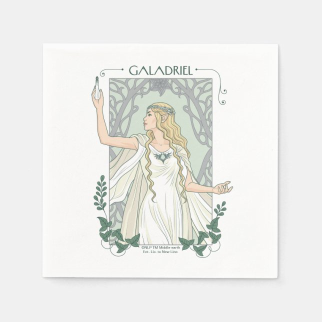 Galadriel Light of Valinor Graphic Napkin (Front)