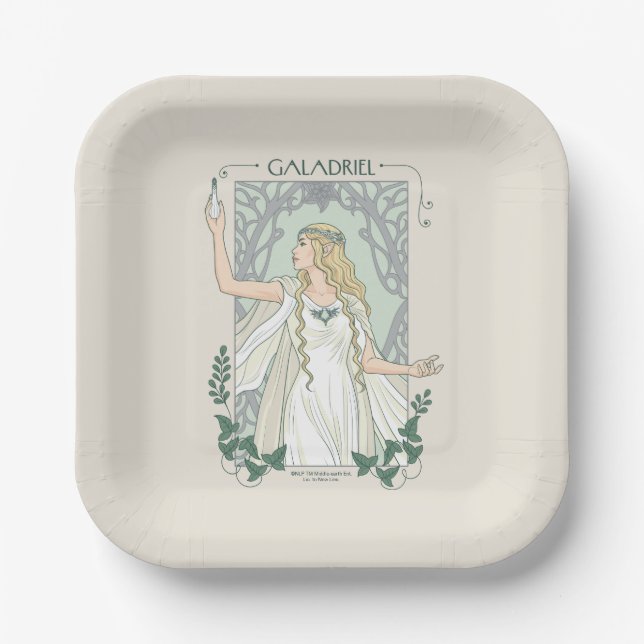 Galadriel Light of Valinor Graphic Paper Plate (Front)