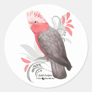 Galah Cockatoo Classic Round Sticker