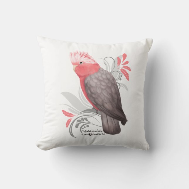 Galah Cockatoo Cushion (Front)