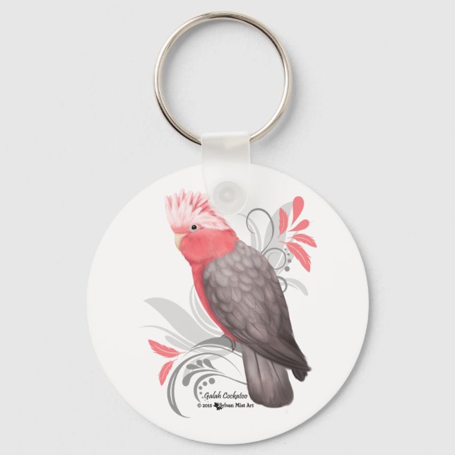 Galah Cockatoo Key Ring (Front)