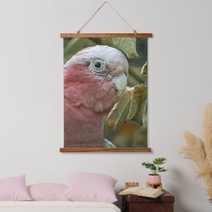 Galah Cockatoo Pink Australian Bird Portrait Hanging Tapestry