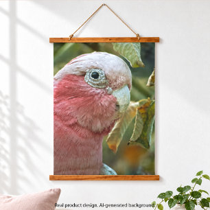 Galah Cockatoo Pink Australian Bird Portrait Hanging Tapestry