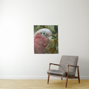 Galah Cockatoo Pink Australian Bird Portrait Tapestry
