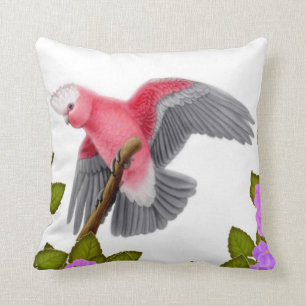 Galah Pink Cockatoo Pillow