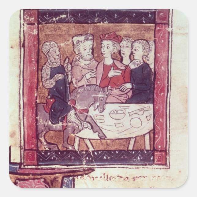 Galahad comes to Arthur Square Sticker (Front)