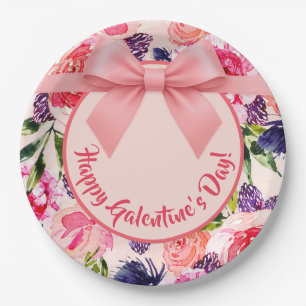 Galantine's Day Invitation Paper Plate