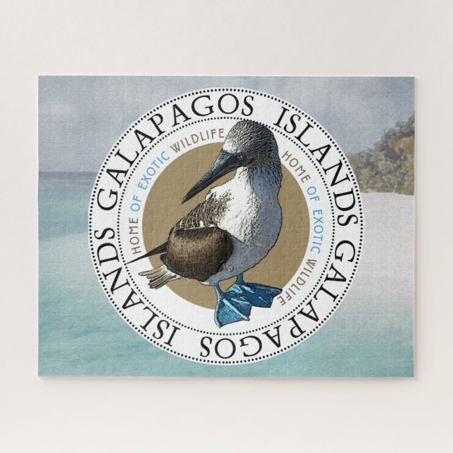 Galapagos Islands Blue Footed Booby Bird Jigsaw Puzzle (Horizontal)
