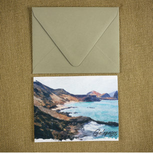 Galapagos Islands Ecuador Vintage Travel Postcard