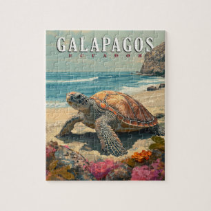 Galapagos Islands Giant Tortoise Travel  Jigsaw Puzzle