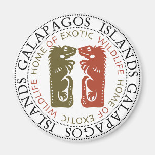 Galapagos Islands Iguanas Magnet