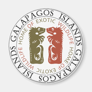 Galapagos Islands Iguanas Magnet