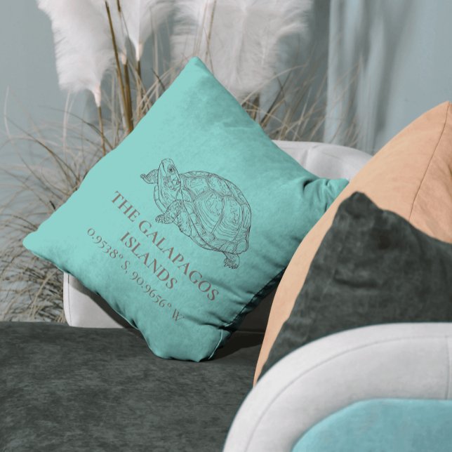 Galapagos Islands Latitude & Longitude Cushion (Creator Uploaded)