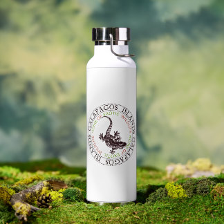 Galapagos Islands Lizard Souvenir Water Bottle
