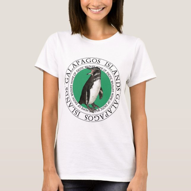 Galapagos Islands Penguin T-Shirt (Front)
