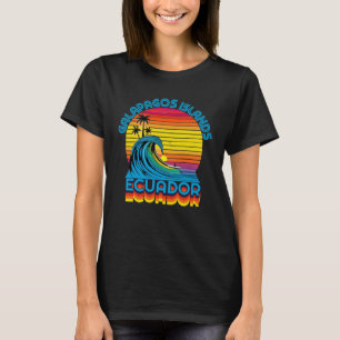 Galapagos Islands Retro Throwback Surf & Beach Sou T-Shirt
