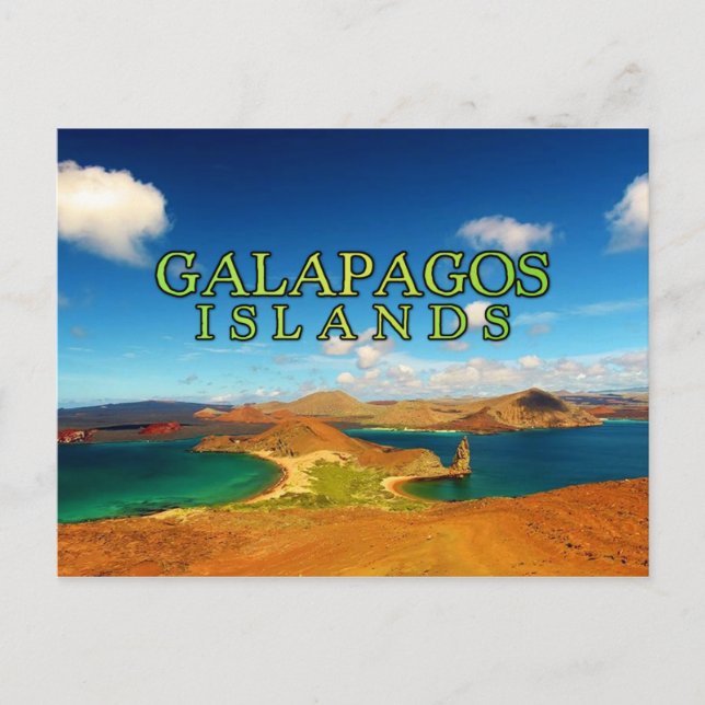 Galapagos Islands stylised Postcard (Front)