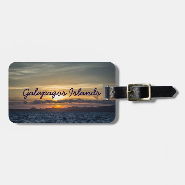 Galapagos Islands Sunset Luggage Tag (Front Horizontal)