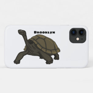 Galapagos land tortoise illustration iPhone 11 case