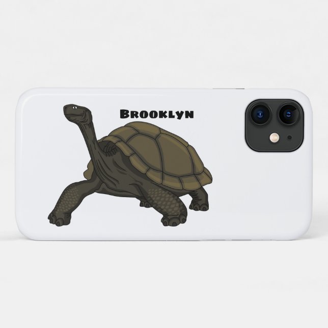 Galapagos land tortoise illustration  Case-Mate iPhone case (Back (Horizontal))